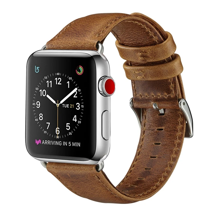 

mad horse grain dermal strap for apple watch band, Optional