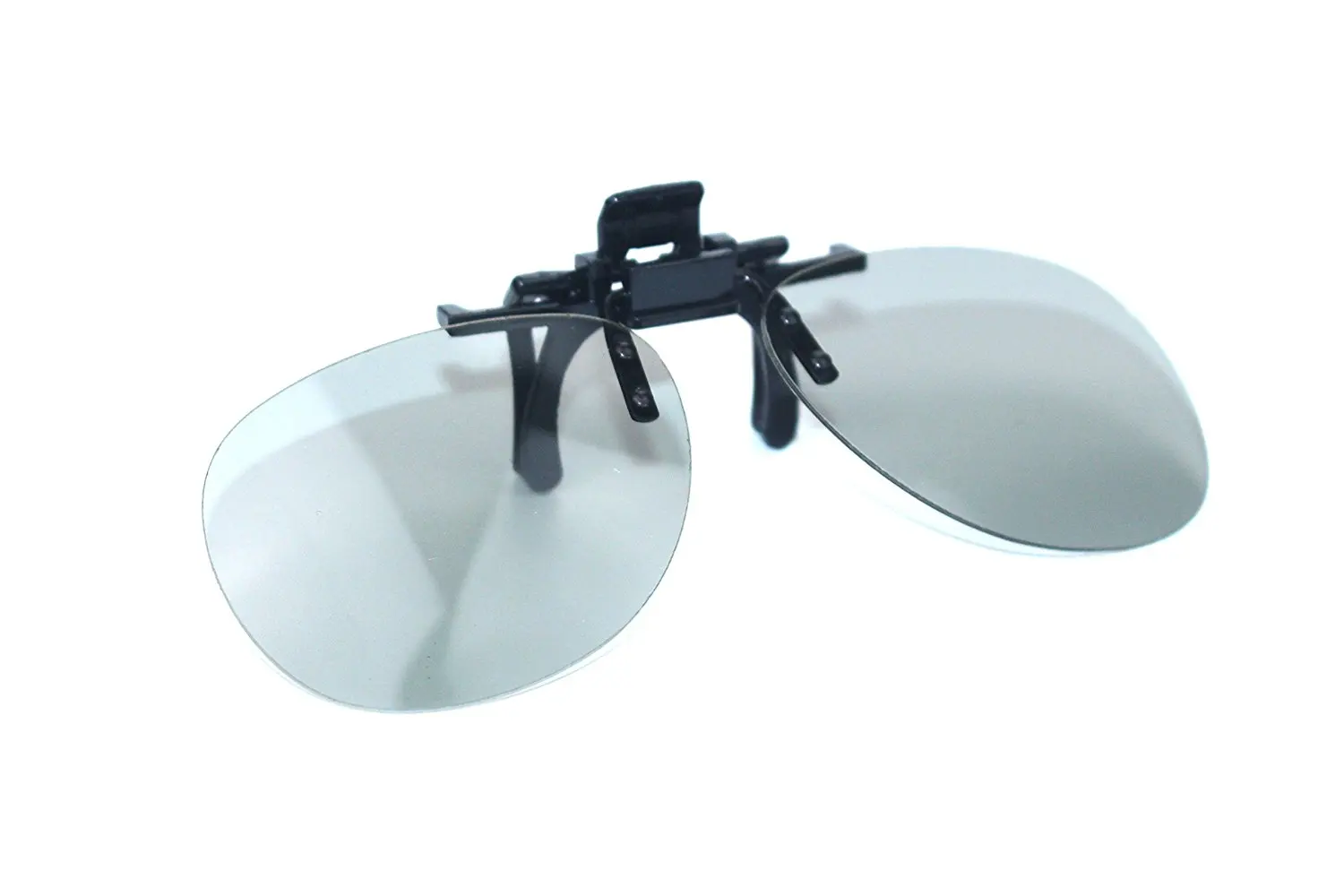 ZLXC Clip on Polarized Circular Adults Passive 3D Glasses universal glasses suit for TV TV IMAX Cinema Movie Film (Gray)