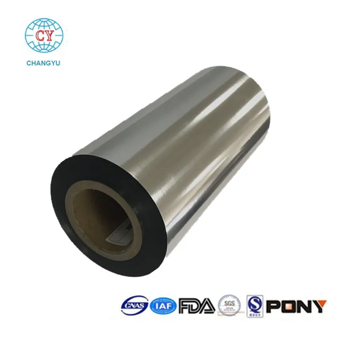 
Silver Coated Metalized Polyester PET Film For Food Package 