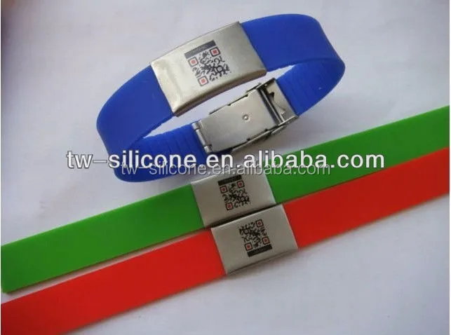 silicone id bracelet 