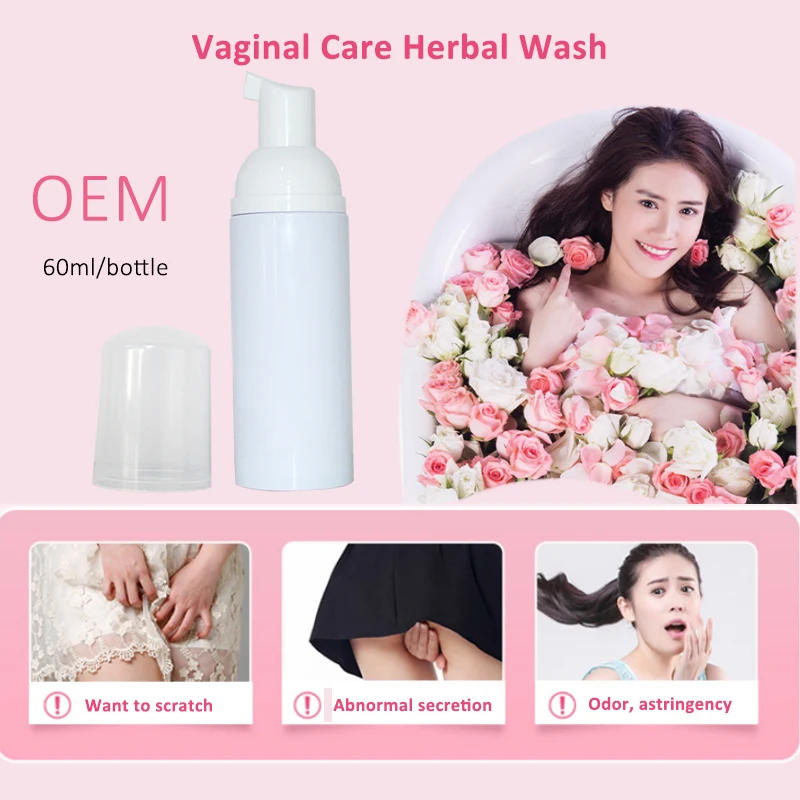 60 Ml,2 Oz Vaginal Care Herbal Wash Foam For Vaginal Itching Odor
