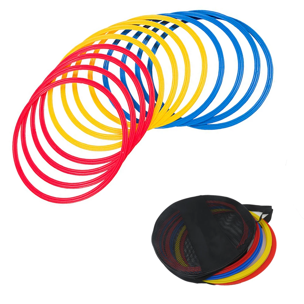 

Plastic Speed and Agility Rings Dia 40 cm for Practice Games, Carnival, Garden, Backyard, Outdoor Games,Kids Toss Ring Game, Red yellow blue