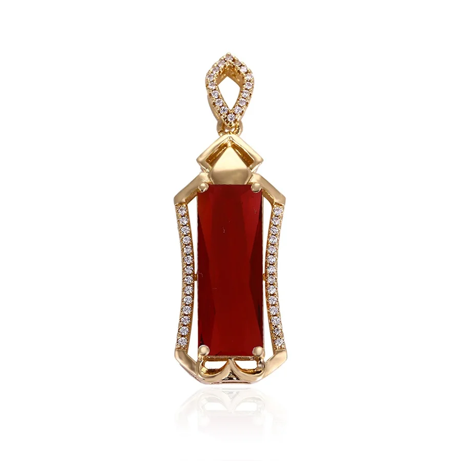 

32896 Xuping Jewelry Luxury Rectangle Shape Pendant with Exquisite Workmanship