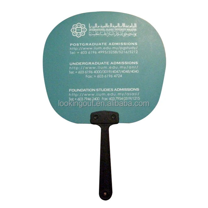 custom printed paddle fans