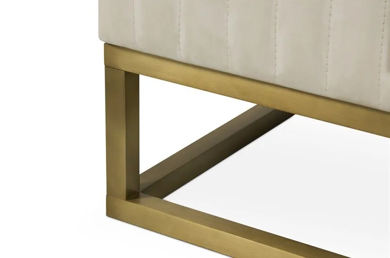 Luxury Designs Gold Fabric Cover Marble Nightstand Buy Luxury