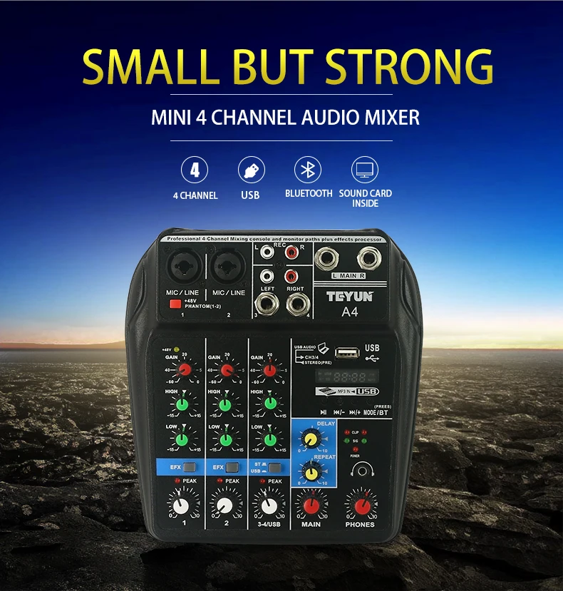 New Style Recording Sound Mixing Console Digital Mixer