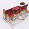 Creative gifts creative stationery Fancy Elegant Creative 3d Potala Custom Design Sticky Note Pad Artist Memo Pad