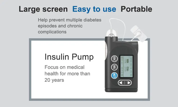 Professional portable insulin pump for Diabetes,Medical real time test