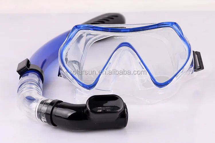 wide view scuba diving mask set liquid silicone snorkel mask set cheap mask and snorkel set