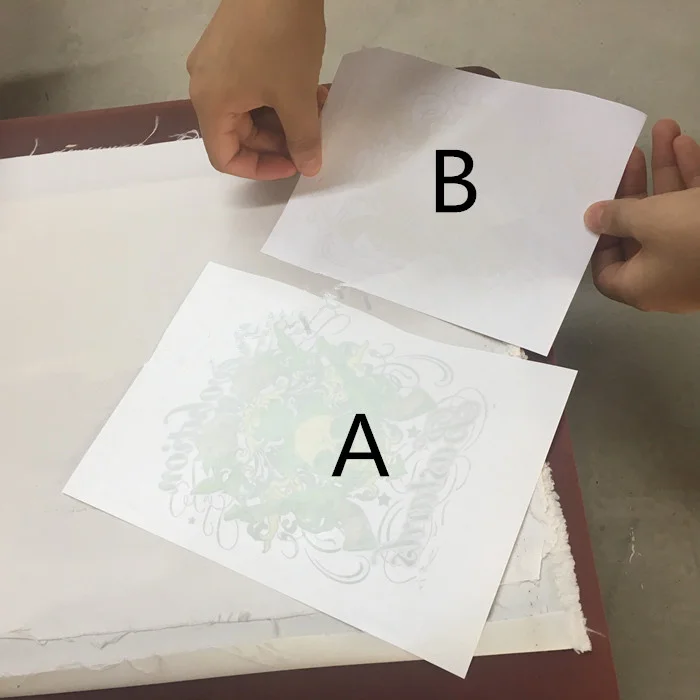 
Self weeding Dark no cut heat transfer paper for laser printer 