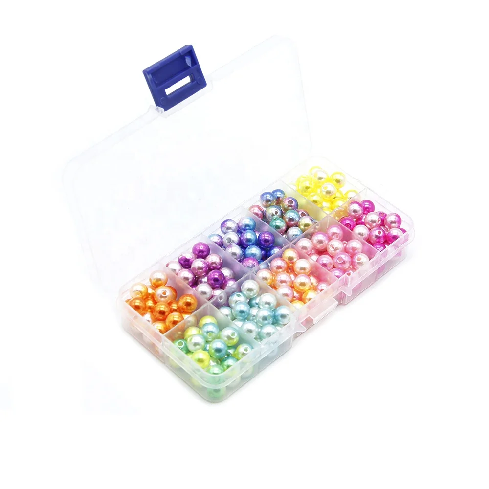 

Free Shipping 7.46mm Multi Color Handcraft Round Acrylic Beads With Hole 73456