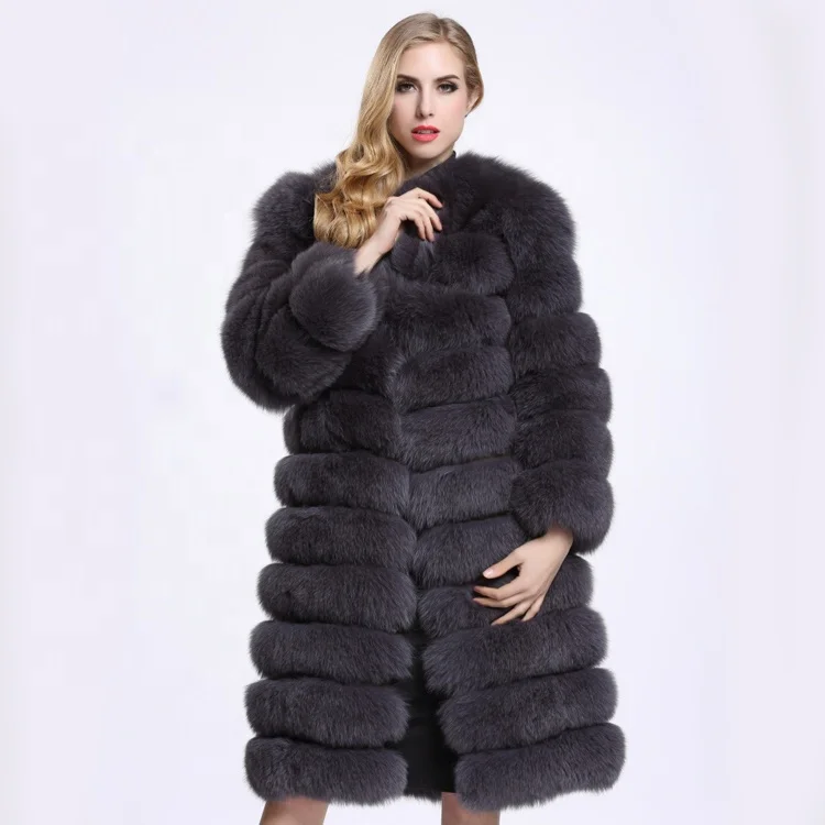 

Ladies Winter Coats Fashion Clothing For Women 2018 Long Jacket Faux Fox Fur Coat