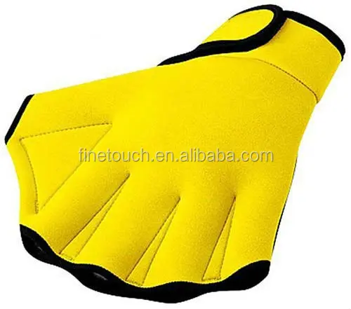 
Web fingered neoprene swimming mittens 