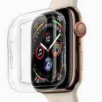 

0.9mm slim soft TPU case for iWatch series 4 transparent cover, screen protector cover for Apple Watch S4 case