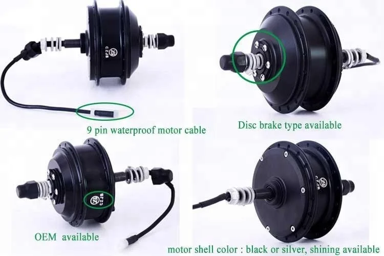 CZJB-92C 48v 250w brushless wheel hub motor for ebike