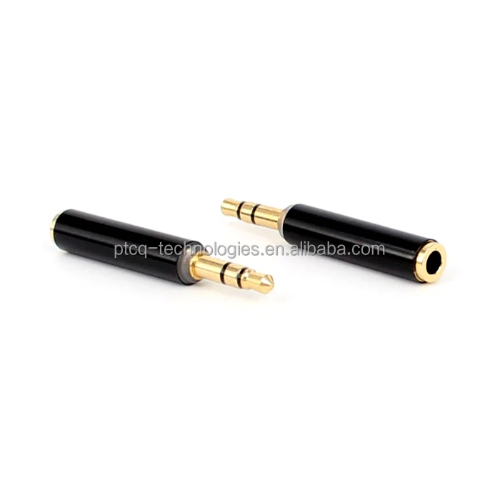 

PTCQ pure copper 3.5mm male 3 pole to female 4 pole extension audio adapter