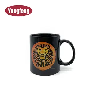 Factory Supply Stoneware Ceramic Black Mug Coffee cup With Customized Logo