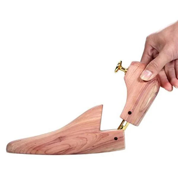 Men's Shoe Trees Twin Tube Adjustable Red Cedar Wood Boots Trees Us