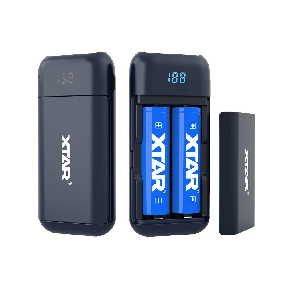 

Free Shipping Xtar PB2 Outdoor Emergency Cellphone Powerbank Small Portable Phone USB Backup Battery Charger Power Bank 2 Slot