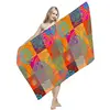 Absorbent Quick drying Non-stick sand animal print half cotton polyester 3d kids beach towel
