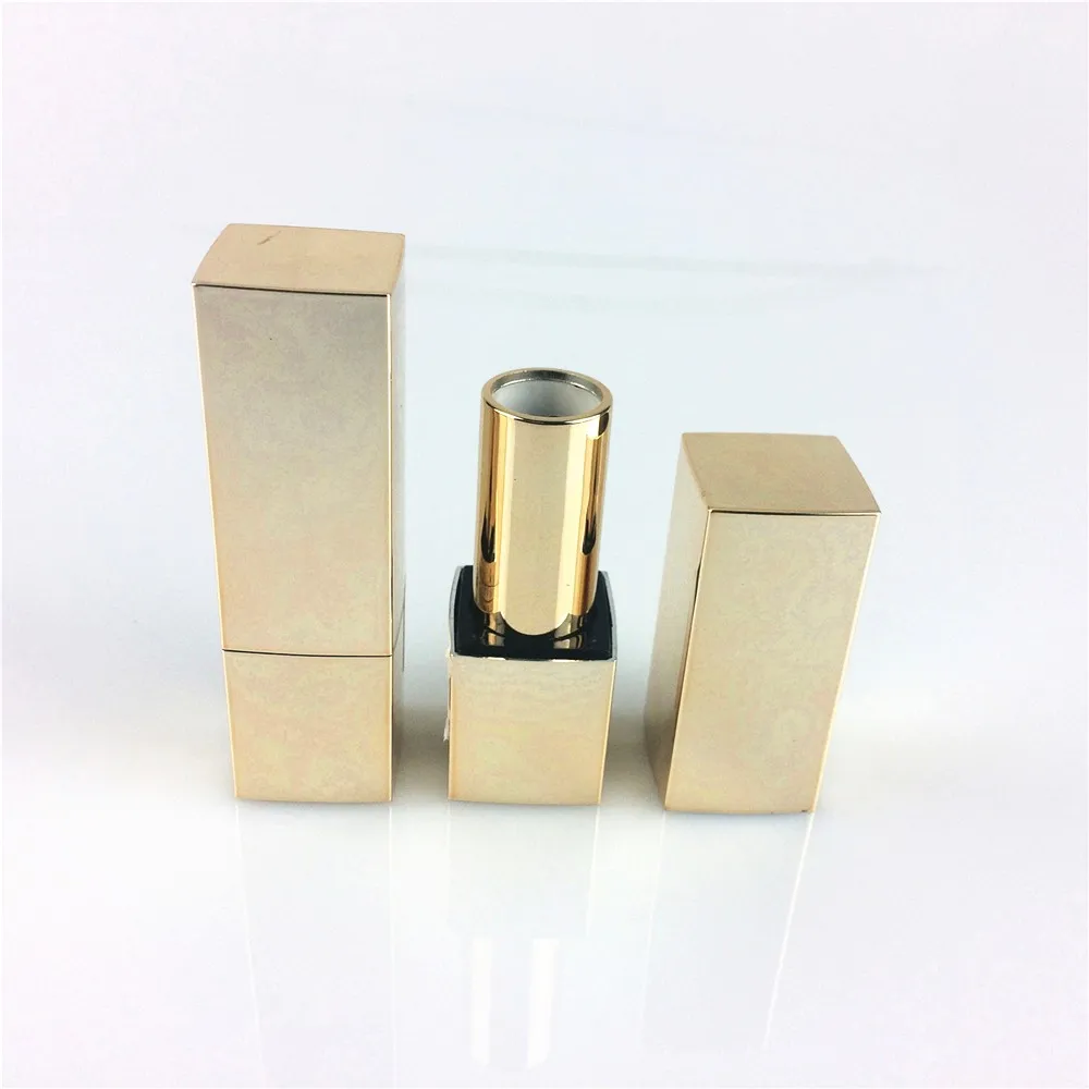 Luxury Gold Square Custom Lipstick Cases With Buy Custom