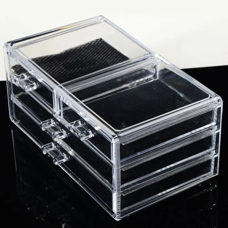 Acrylic Drawer Box Cosmetic Make Up Kit Tool Box - Buy Make Up Kit Box ...