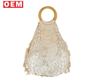 fishnet beach bag