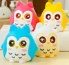 money box coin bank PP plastic shaking eyes owl logo customized