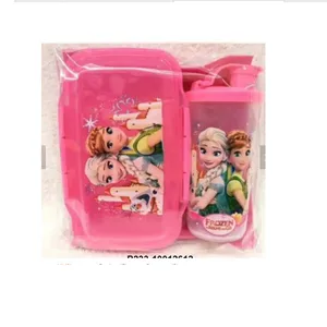 Image of Good selling hot chinese products popular cartoon style lunch box and bottle set for children lunch box and bottle with price