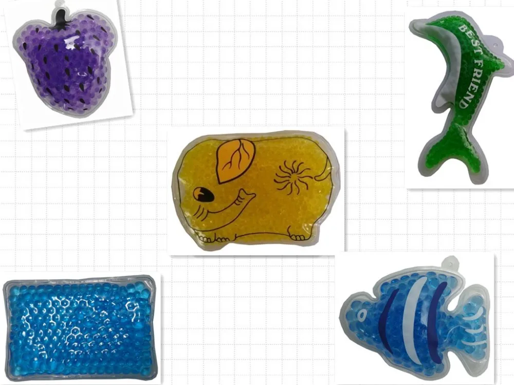 Reusable Water Instant Magic Cooling Warming Rectangle Gel Click Heat