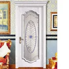 Luxury Solid Wood Oval Glass Entry Doors in Australia