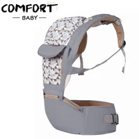 

2019 Stylish design breathable comfortable baby backpack soft fabric hip seat safety cheap baby carrier