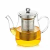 Hand Blown Heat Resistant Borosilicate Glass Tea Pot With Tea Infuser