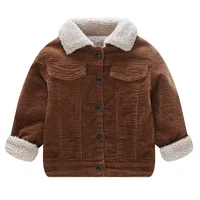 

Baby Winter Jacket Girls Boys Kids Outwear Thicken Fleece Corduroy Coat Baby