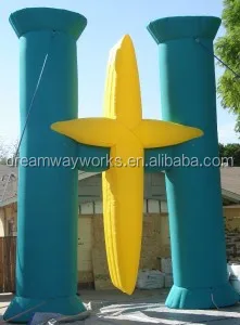 2024 Hot Sale Giant Inflatable Cross for Easter Decoration