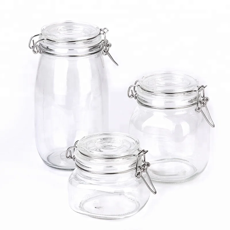 200ml 450ml 700ml 950ml 1.5l 2l 3.8l Large Storage Airtight Seal Lock