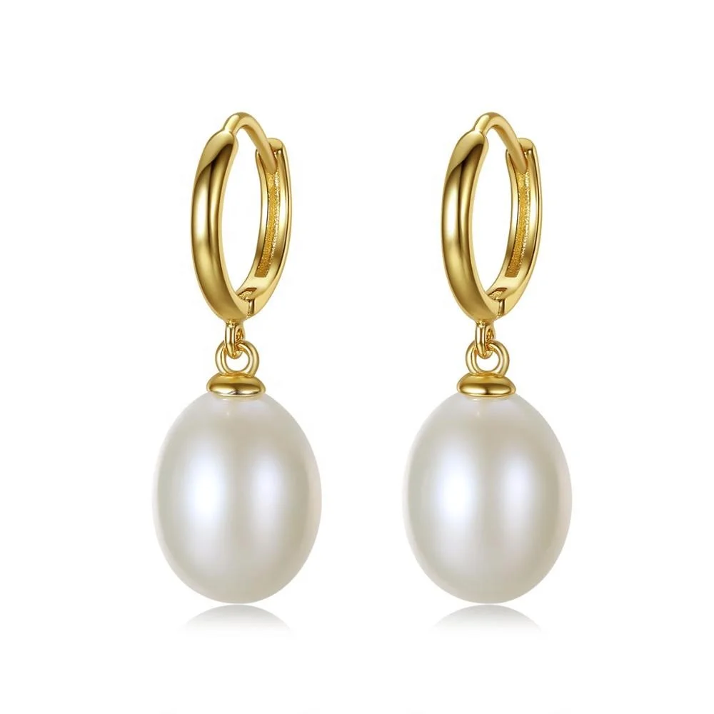 

CZCITY Hot Sale 10-11mm Pearl Earrings for Women 925 Sterling Silver Handmade Clip-on Earrings