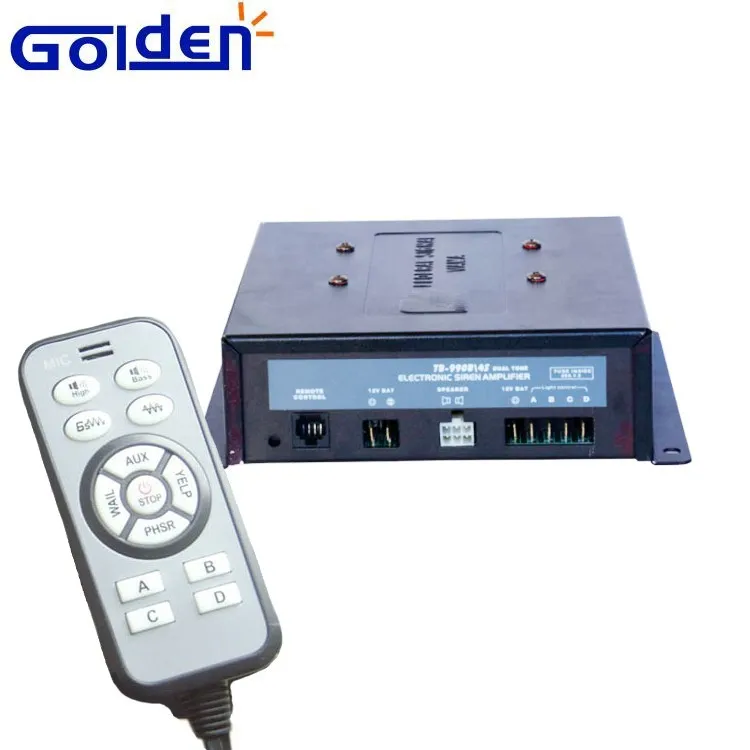 Factory Price 7 Tones Vehicle Alarm 100 Watt Police Crane Siren Control