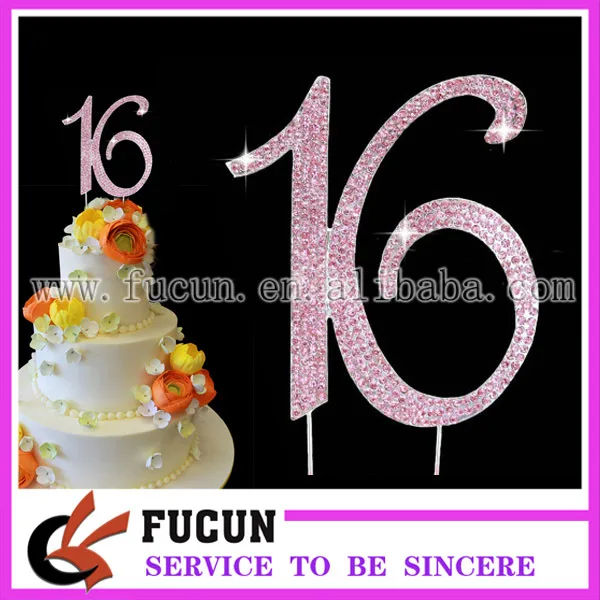 cake topper number 16 pink rhinestone.jpg