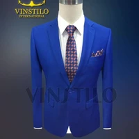 

2019 Italian suit version of the standard three-piece business suit Jacket and trousers and vest