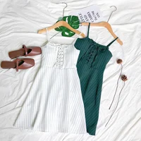 

Faddare Women Sling Casual Summer Beach Style Cute Spaghetti Strap Backless Short Bodycon Dress