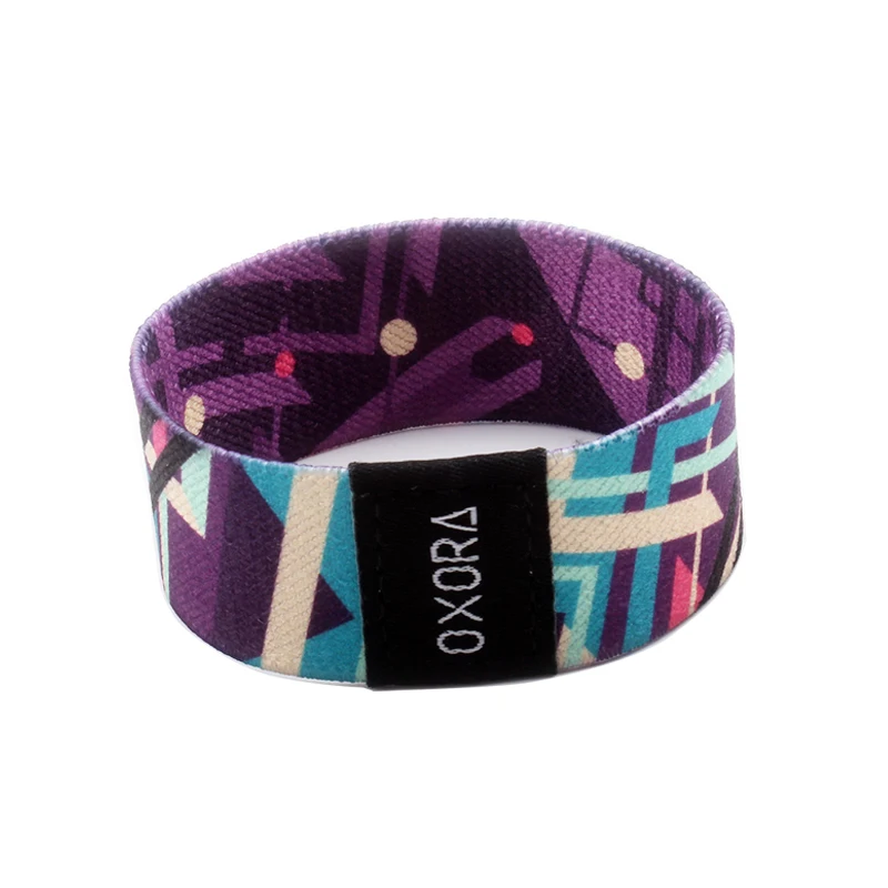 Elastic Wristband Custom Fabric With Personalized Label Logo For