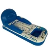 PVC factory portable inflatable lounger air sofa/chair/ with cup-holder home furniture/swimming water wave pool float/beach side