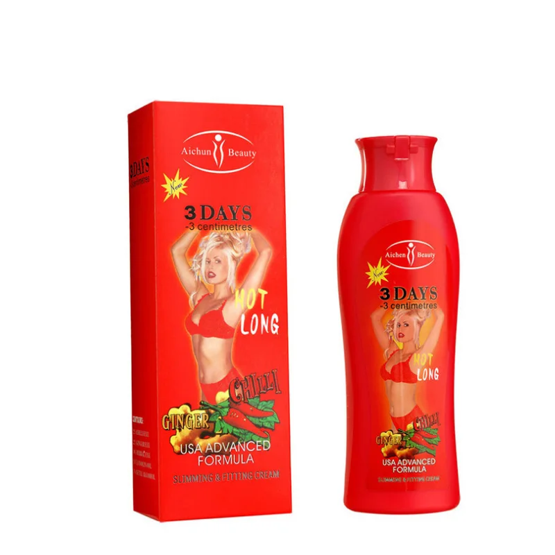 

Hot Sale Lose Weight Chili Home Use Fat Burning Stomach Best 3 Days Slimming Cream, Red