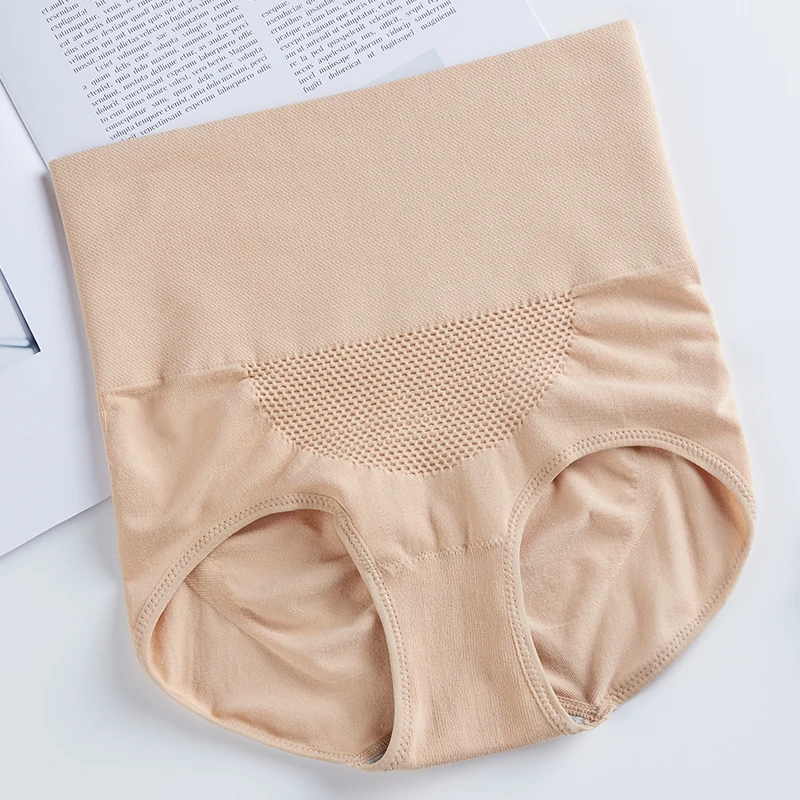 Zhudiman 9002 High Waist Seamless Underwear Female Honeycomb Warm Palace