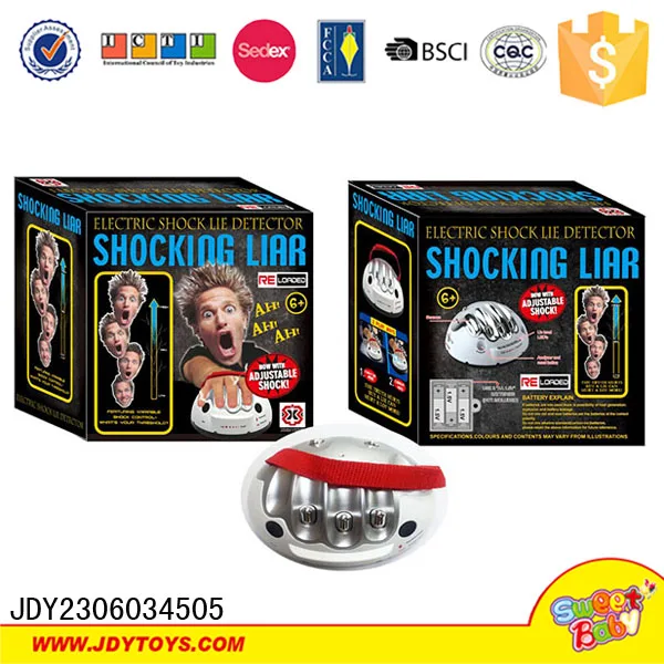 Rumit Mainan Lucu Listrik Mengejutkan Permainan Pembohong Electric Shock Lie Detector