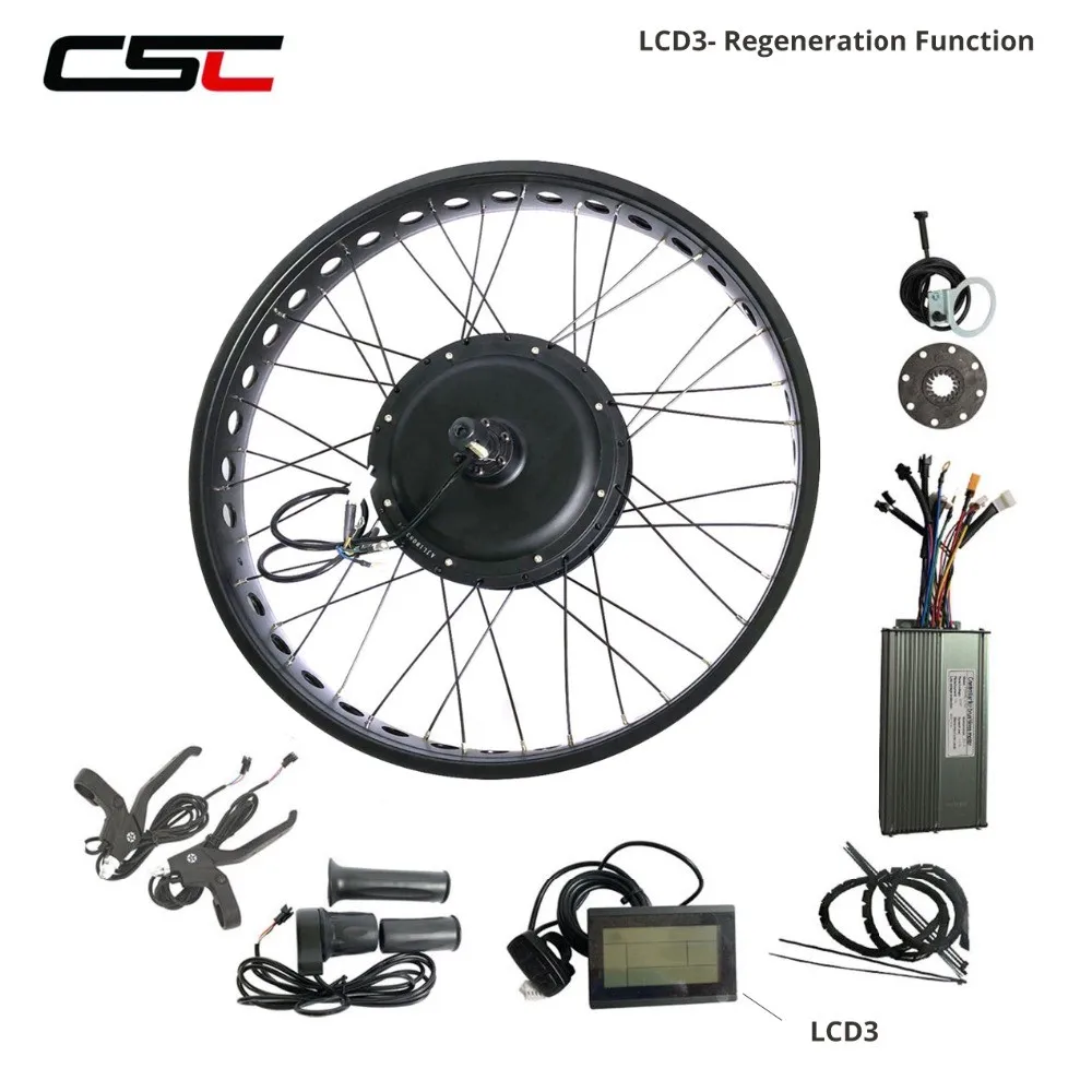 Big Promotion 48v 1500w Electric Fat Tyre Bike Kit Brushless Hub Motor