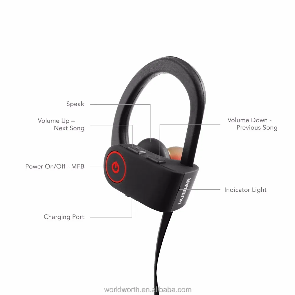 
Bluetooth Headphone Magicbuds IPX7 Waterproof Wireless Sports Earphones with Mic Bluetooth Earphone Headphone Bluetooth Earphone 