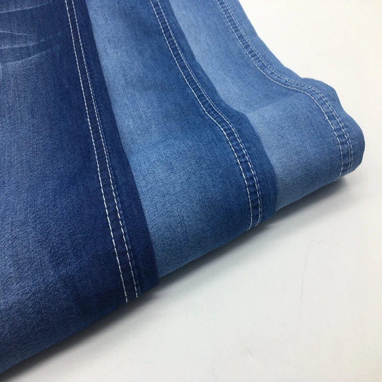 509# Ultra Blue Cotton Polyester Denim Fabric Stocklot Shirt Material ...