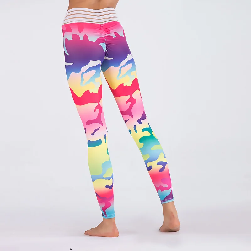 

2019 Ladies Dance Push Up Printed Yoga Pants Stirrup Leggings With Hidden Pocket, Customized colors